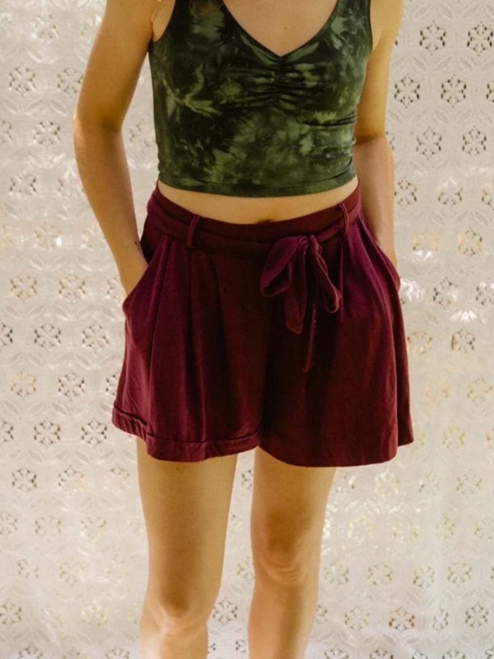 Purusha People Plum Stardust Sailor Shorts